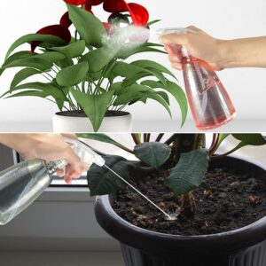 Gvolatee 3 Pieces Vaporisateur Vide 500 ml, Rechargeable Gachette en Plastique Flacon Pulverisateur, 2 Pulverisation Modes Transpare