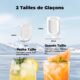 Ice Maker, 12 kg in 24 hours, Acmeenjoy Ice Maker with Ice Spoon, 9 Ice Cubes in 6-8 Minutes, Self-Cleaning and Portable Ice Cube Ma