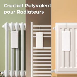 Humidificateur radiateur Praknu céramique 4 pièces crochet