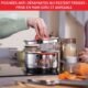 Tefal Batterie de cuisine 13 pieces, Faitouts couvercles, Ustensiles, Induction, Acier inoxydable 1810 haute qualite, Garantie 10