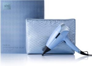 GHD - Helios, Seche Cheveux Professionnel (Bleu Glacier), Pochette incluse. Sechage Puissant Rapide, Plus de Brillance. 2200 Watts
