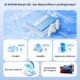4K Video Projector Netflix CertifiedDolby Audio: 1080P Native 36000Lux Video Projector with Movin, 4D4P Keystone, Electric Focus,