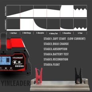 Chargeur de batterie intelligent Yinleader 12/24V LCD