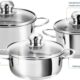 Kopf 124238 Mini cocotte Parvus, 2 pieces, Ø 12 14 cm, 0,65 0,7 litre, inox
