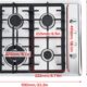 713IGbFyPgL._AC_SL1500_.jpg Cuisiniere a gaz integree, a 4 feux, gaz naturel, propane, encastrable pour gaz naturel, propane, en acier inoxydable, protection th