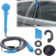 713dlzStKnL._AC_SL1500_.jpg PORFOYO Portable Camping Shower 12V with Pump 7m Hose, Camping Shower Kit for Camping, Car, Garden, Dogs - Portable Shower with 5m C