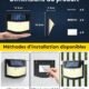 Lampe solaire extérieure détecteur de mouvement 248 LED 3 modes