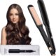 Bwaliffury Lisseur Cheveux, Lisseur Ceramic, Fer a Friser 2 en 1, 4 ReGlages De TempeRature, 160-220C, PTC Chauffage Rapide Rend, M