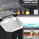 Machine à glaçons glace pilée auto-nettoyante 16 kg/24 h