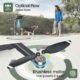714M36aNzbL._AC_SL1500_.jpg Holy Stone HS175D Drone with 4K Camera pour adultes, quadricoptere RC pliable avec retour automatique GPS, moteur sans balais, suive