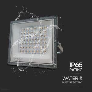 V-TAC Projecteur LED Exterieur 50W - CHIP Samsung Technologie RLE - 5000 Lumens - IP65 - Projecteur LED pour Maison, Jardin, Gar