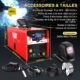 VECTOR WELDING MIG Poste a souder 130 A, fil fourre pour debutants, machine a souder Interver IGBT avec fonction de soudage a electr