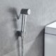 714lvsf9ReL._AC_SL1001_.jpg Ibergrif M20282 Toilet Shower Kit with Wall Mount and 1.2 m Hose, Silver Chrome Finish - Hygienic Shower for Toilet and Cleaning