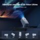 WOLFANG 4K Video ProjectorBuilt-in App Official Netflix, 26000 Lumen Projector with WiFi 6, 50 Zoom, 180 Rotation Mini Project