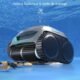 WYBOT C2 Wireless Pool Robot for Buried Pools 150m2, Double Filtration, 3 Motors, Powerful Suction, Cleaning Walls Water Line, 180