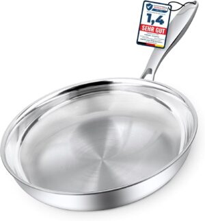 7154xB87NL._AC_SL1500_.jpg Poêle inox 28 cm Morleos 5 couches 3 mm compatible induction
