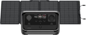 EF ECOFLOW RIVER 3 Plus Portable Power Station with 110W Solar Panel, 286Wh LFP Battery, 1200W Output, 16h Battery for 100W Devices