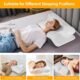 Gaethra Oreiller Ergonomique Cervical, 2 en 1 Oreiller Memoire Forme, Soulagement Efficace de la Douleur, Oreiller Orthopedique a Me
