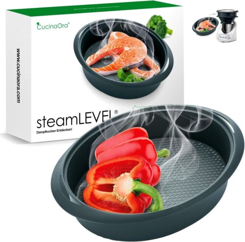 CucinaOra SteamLEVEL Varoma pour Thermomix TM6 TM5 TM31 - Accessoires Thermomix Vorwerk - Accessoires Cuisine pour Thermomix - Agran