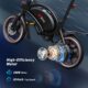 Vélo électrique pliant DYU 14" portable réglable compact