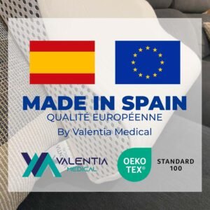 VALENTIA MEDICAL Oreiller Ergonomique Cervical - Oreiller Memoire Forme - Coussin Cervicales - Oreiller Cervical -Oreiller Orthopedi