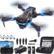 Mini Drone pour Enfant avec Camera 1080P HD, Avec une touche decollageatterrissage, Flip 3D, Capteur de gravite, Controle gestuel,