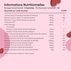 Gummies multivitamines femme – 13 vitamines, goût fraise, 90