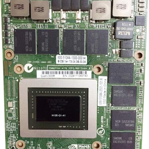 2GB GDDR5 Graphics Card NVIDIA Quadro 3000M for HP EliteBook 8760w 8770w 8740w Dell Precision M6600 M6700 Mobile Workstation Laptop