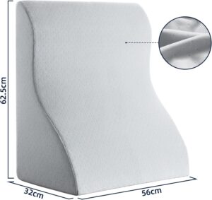 Coussin de lecture NOFFA mousse à mémoire triangle pour lit