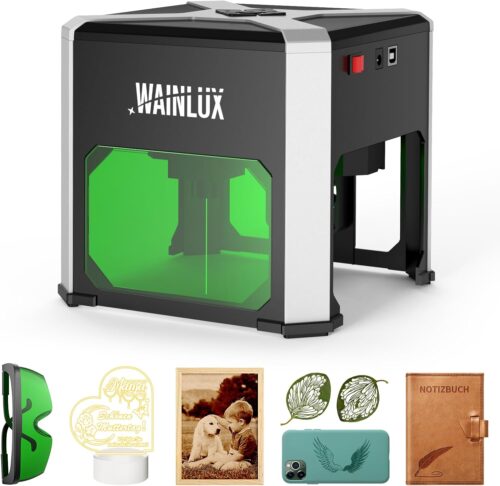 Graveur Laser WAINLUX K6 Pro - Machine a Graver 3000mW, Precision 0.05mm, Connexion BT - Mini Laser Portable Pour Bois, Vinyle, Cuir