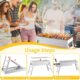 Barbecue au charbon de bois CIRULLI portable pour camping