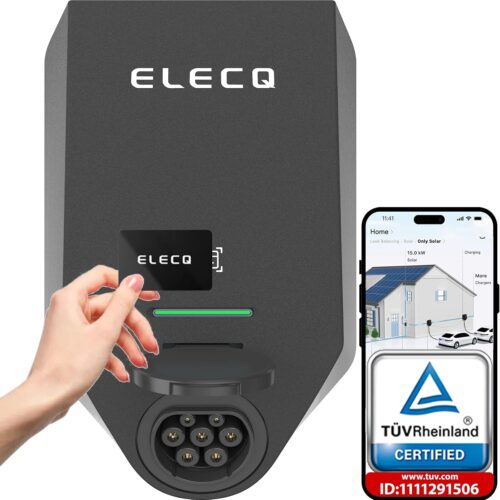 ELECQ wallbox charging station 22kw type 2 with APP dynamic shedding solar photovoltaic charging dynamic load balancing WiFi