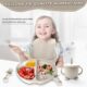 Assiette bébé CUBTEM - Set repas 12 pièces ventouse silicone