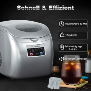 Machine à glaçons WOLTU 12 kg/24h, 3 tailles, 2,8 L