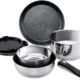 Set casseroles induction 7 pcs ROSSETTO poignées amovibles