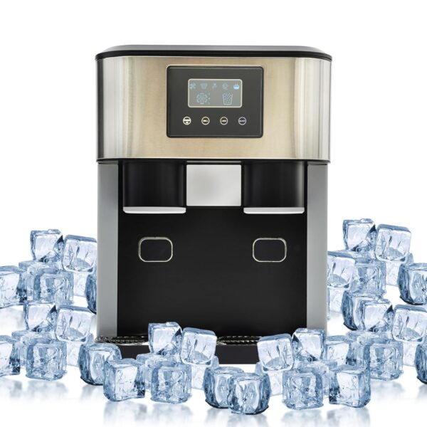 Ice Maker for Home Camping Catering 3 in 1 Shaved Ice Maker Ice Maker Ice Maker LCD Display (Touch)