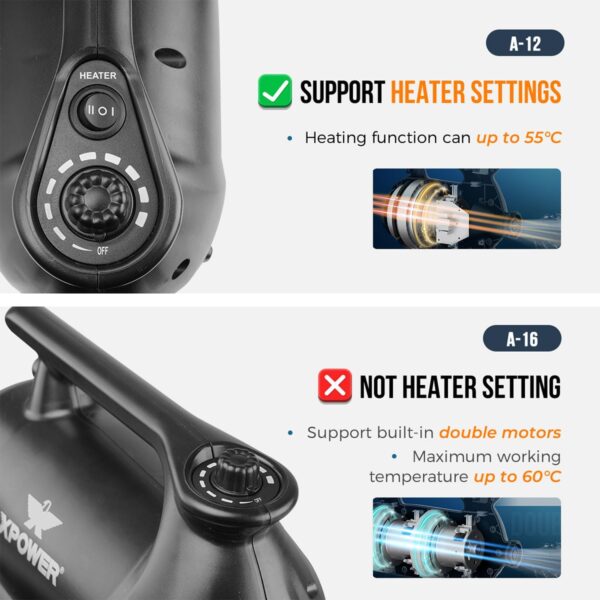 XPOWER Professionnel Car Drying Blower with Mobile Docking Station (A-16)