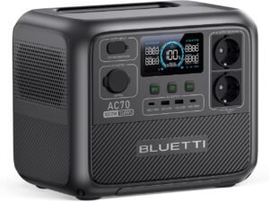 BLUETTI AC70 Portable Power Station, 768Wh LiFePO4 Battery with 2 AC Outlets 1000W (2000W Pic), 100W USB Type-C Port, Product Was No