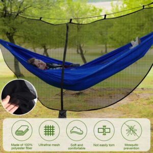Udbrud Hamac de Camping avec Moustiquaire, Camping avec moustiquaire Fermeture eclair Double Face Protection a 360 Anti-Insecte De