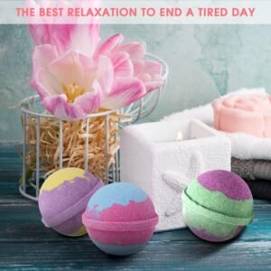 Lot de 20 bombes de bain moussantes bio et naturelles fabriquees a la main avec huiles essentielles relaxantes et anti-stress Cadeau