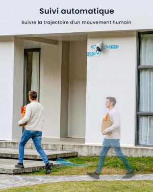 Caméra surveillance 2K WiFi ieGeek extérieure 360°
