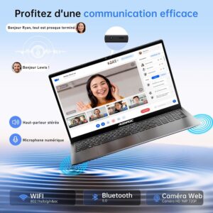 ACEMAGIC 17.3 Inch Laptop PC Laptop 16GB DDR4 512GB SSD Extension 2TB 4 Cores N-97 (up to 3.6 GHz) Capacity 6000 mAh 3 x USB3.2 BT5.