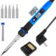 WinGluge Fer a Souder Etain de Precision, Kit de Soudure 80W Temperature Reglable 180-480C Visible, 5 Pointes de Rechange et Suppor