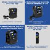 MICHELIN 62003 Programmable Digital Compressor 12 V, 6.9 Bars