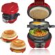 Appareils A Sandwiches, Muffin Burger Maker Et Grill SandwichHamburger, Avec Une Bague A Œufs, Parfait Pour Le Hamburger, Collation