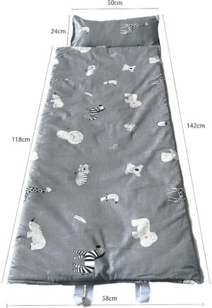 Sac de couchage bébé nid d'ange coton velours imprimé oreilles