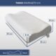 VALENTIA MEDICAL Oreiller Ergonomique Cervical - Oreiller Memoire Forme - Coussin Cervicales - Oreiller Cervical -Oreiller Orthopedi