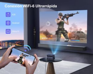Auto FocusKeystone 4K WiFi Bluetooth Projector 28000 Lumens Full HD 1080P WiMiUS Projector WiFi6 4K Supported 400 Inch Home Theat