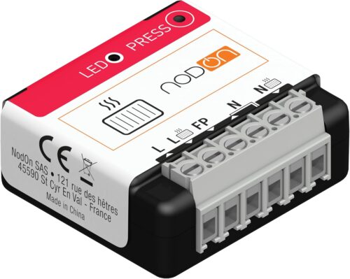 NodOn - Module Chauffage Fil Pilote Zigbee 3.0 avec mesure de consommation, gestion chauffage piece par piece, economies denergie,