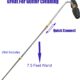 719CoShvj9L._AC_SL1500_.jpg Tool Daily JT030 Nettoyeur de Gouttiere pour Nettoyeur Haute Pression, 2 Buses Rotatives, Raccord Rapide 14 Pouce, 3300 PSI, Acier